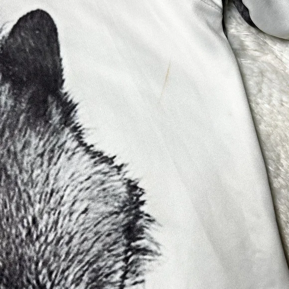 Forrest Snow Wolf 3D All Over Graphic Print Short Sleeve T-Shirt Unisex XL - Picture 8 of 12